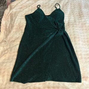 Trixxi Sparkling Teal Mini Dress
